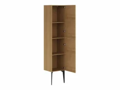 Vente-unique Mueble de baño con pies con lavabo de apoyo redondo y columna - 120 cm - SARONE Color natural claro New
