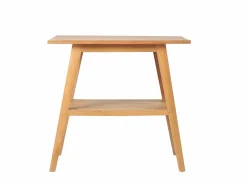 Vente-unique Mueble De Baño Simple|Mueble de baño de madera de teca con lavabo - 80 x 55 cm - BOBOTSARI