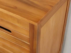 Mueble de baño de madera de acacia - Mueble de baño - 130 cm - PULUKAN^Vente-unique Best