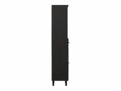 vidaxl Mueble de baño de madera maciza de mango 38x33x160 cm Negro Online
