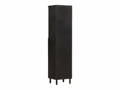vidaxl Mueble de baño de madera maciza de mango 38x33x160 cm Negro Online