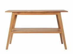 Vente-unique Mueble De Baño Con Doble Lavabo|Mueble de baño en de madera de teca con doble lavabo - 120 x 55 cm - BOBOTSARI