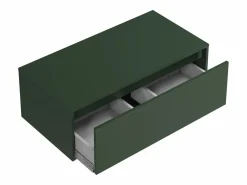 Mueble de baño flotante bajolavabo en color mate, L94 x A32 cm, TEANA^Vente-unique Hot