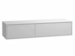 Mueble de baño flotante doble lavabo, color , Ancho 150 x A32 cm, ISAURE^Vente-unique Hot