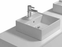 Mueble de baño flotante doble lavabo, color , Ancho 150 x A32 cm, ISAURE^Vente-unique Hot