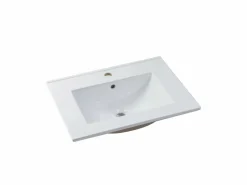 Vente-unique Mueble de baño flotante en con lavabo empotrado para baño, 60 cm, YANGRA Gris antracita Online