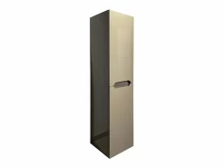Vente-unique Columna De Baño|Mueble de baño flotante gris , Ancho 30 x Prof. 30 x 120 cm, STEFANIE