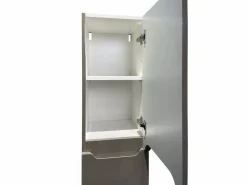 Vente-unique Columna De Baño|Mueble de baño flotante gris , Ancho 30 x Prof. 30 x 120 cm, STEFANIE