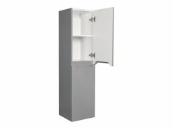 Vente-unique Mueble de baño flotante , Ancho 30 x Prof. 30 x 120 cm, STEFANIE Gris New