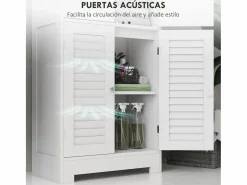 Homcom Mueble De Aseo|Mueble de baño Kioto 6 puertas 170,5x60x30 cm