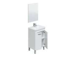 Mueble de baño Koncept 2 puertas + espejo + lavabo 50 cm^ New