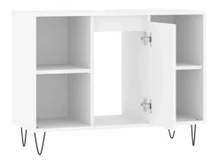 Mueble De Pared Para Baño|Mueble de baño madera de ingeniería 80x33x60 cm ES531176