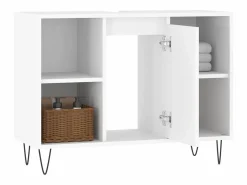 Mueble De Pared Para Baño|Mueble de baño madera de ingeniería 80x33x60 cm ES531176