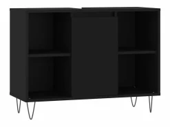 Mueble De Pared Para Baño|Mueble de baño madera de ingeniería 80x33x60 cm ES314010