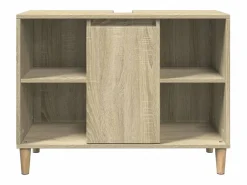 vidaxl Columna De Baño|Mueble de baño madera de ingeniería roble Sonoma 80x33x60 cm