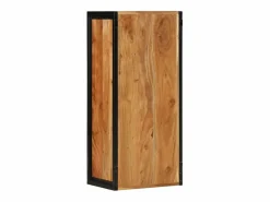 Mueble de baño madera maciza de acacia y hierro 40x30x90 cm^vidaxl Online