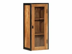 Mueble de baño madera maciza de acacia y hierro 40x30x90 cm^vidaxl Online