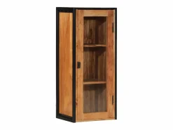 Mueble de baño madera maciza de acacia y hierro 40x30x90 cm^vidaxl Online