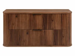 Mueble De Pared Para Baño|Mueble de baño para lavabo suspendido, roble nogal, 100 x 51,7 x 41,5 cm