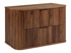 Mueble De Pared Para Baño|Mueble de baño para lavabo suspendido, roble nogal, 80,4 x 51,7 x 41,5 cm