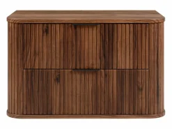 Mueble De Pared Para Baño|Mueble de baño para lavabo suspendido, roble nogal, 80,4 x 51,7 x 41,5 cm
