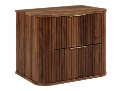 Mueble de baño para lavabo suspendido, roble nogal, 60 x 51,7 x 41,5 cm^ Best