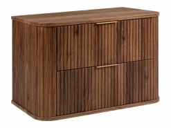 Mueble de baño para lavabo suspendido, roble nogal, 80,4 x 51,7 x 41,5 cm Marru00f3n