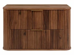 Mueble de baño para lavabo suspendido, roble nogal, 80,4 x 51,7 x 41,5 cm Marru00f3n
