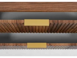 Mueble De Pared Para Baño|Mueble de baño para lavabo suspendido, roble nogal, 100 x 51,7 x 41,5 cm