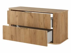 Mueble de baño, Roble Craft Dorado, tirador dorado, 41,5 x 100 x 51,7 cm Naranja Hot