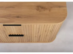 Mueble De Lavabo|Mueble de baño, Roble Craft Dorado, tirador Negro, 41,5 x 60 x 51,7 cm