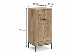 Mueble de baño roble vikingo 40x35x87 eliza^Vicco Online