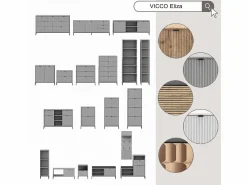 Mueble de baño roble vikingo 40x35x87 eliza^Vicco Online