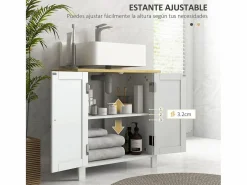 Mueble de baño Rojal Kleankin 2 puertas /natural 60x60x30 cm^Basic Hot