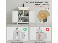 Mueble de baño Rojal Kleankin 2 puertas /natural 60x60x30 cm^Basic Hot