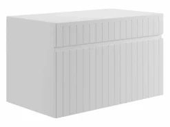 Vente-unique Mueble De Lavabo|Mueble de baño suspendido rayado con encimera, 80 cm, SATARA