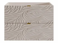 Mueble de baño suspendido texturizado - Lavabo empotrado - - 80 cm - RINAREL^Vente-unique New