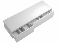 Vente-unique Mueble De Lavabo|Mueble de baño suspendido, , An. 150 x Al. 32 cm, ISAURE