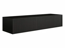 Mueble de baño suspendido estriado con lavabo doble, mate, 150 cm, ARNEGA^Vente-unique Clearance