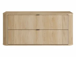 Vente-unique Mueble de baño suspendido - - 120 cm - FILOR Color natural claro Outlet