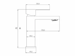 Vente-unique Mueble De Baño Con Doble Lavabo|Mueble de baño suspendido con lavabo y grifo - Estriado - 120 cm - PAVANI