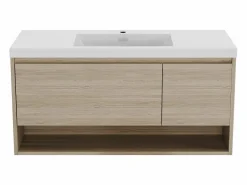 Mueble de baño suspendido con lavabo, 120 cm, PUJUKA^Vente-unique New