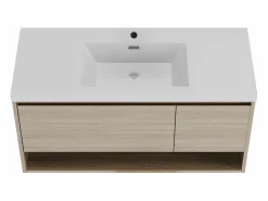 Mueble de baño suspendido con lavabo, 120 cm, PUJUKA^Vente-unique New