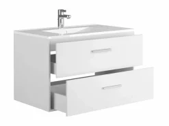 Mueble de baño suspendido con lavabo individual, , 80 cm, KAYLA^Vente-unique