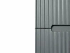 Mueble de baño suspendido con lavabo encastrado - estriado - 120 cm - PAVANI^Vente-unique Discount
