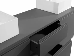 Mueble de baño suspendido con lavabo doble, , 150 cm de ancho, JIMENA^Vente-unique Clearance