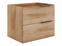 Vente-unique Mueble de baño suspendido simple lavabo - - 60 cm - NISAYA Color natural claro New