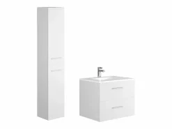 Mueble de baño suspendido KAYLA con lavabo individual y columna, , 60 cm^Vente-unique Hot
