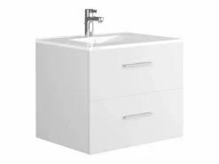 Mueble de baño suspendido KAYLA con lavabo individual y columna, , 60 cm^Vente-unique Hot