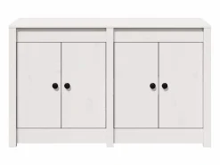 vidaxl Mueble de Cocina 106 x 55 x 64 cm Madera maciza de Pino Blanco Clearance